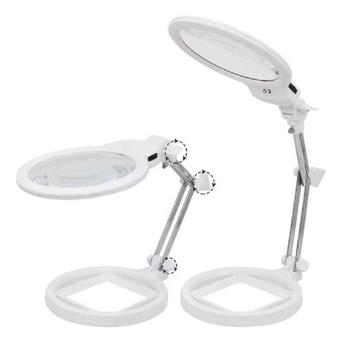 Matisse Desk Magnifying Glass 130mm X2 X6 LED Light for Medical & Dental Use 0