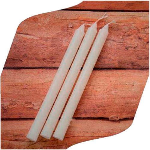 Out Short Common Candles x 200 White Paraffin Candle 3