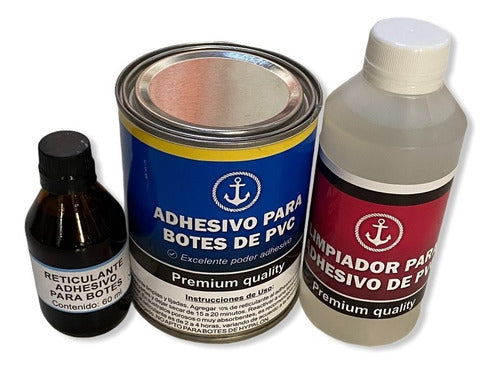 Adhesive + Cleaner for Semi-Rigid PVC Inflatable Boat 500 cc 0