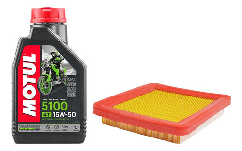 Kit Service Biz 125 Filtro Aire Original Motul 5100 15w50 Wd 0