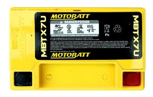 Motobatt Quadflex 12V 8 Ah MBTX7U YTX7L-BS YTZ8V Motorcycle Battery 2