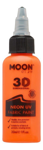 Moon Glow - Neon UV 3D Fabric Paint - Intense Orange 0