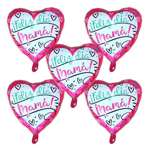 Pack Set Mother's Day Balloon 45cm x 5 units 1