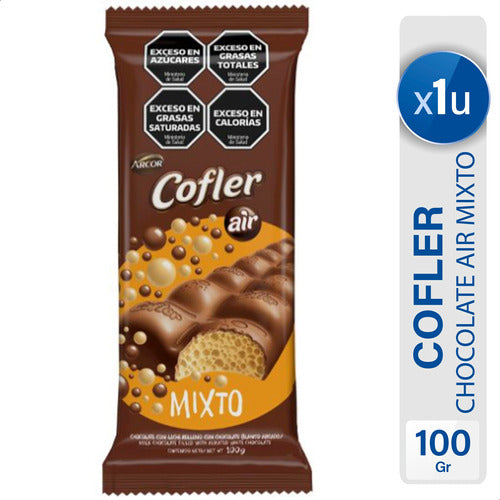 Chocolate Cofler Air Mixto Aireado Con Leche - Arcor 0