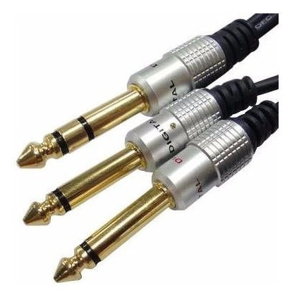 Puresonic Stereo Plug Cable X 2 Mono Plug 5m 1