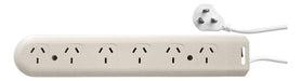 Kalop 6-Socket Power Strip with Thermal Protection 1.5m in Cream 0