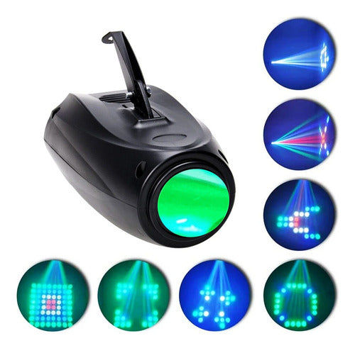 Canhão Raio Laser Efeito Holofotes Led Rgbw Iluminação Palco 0