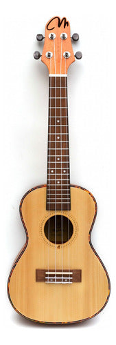 Ukelele Soprano Magma Abeto C/cenefa Boca Grabada Mks45 0