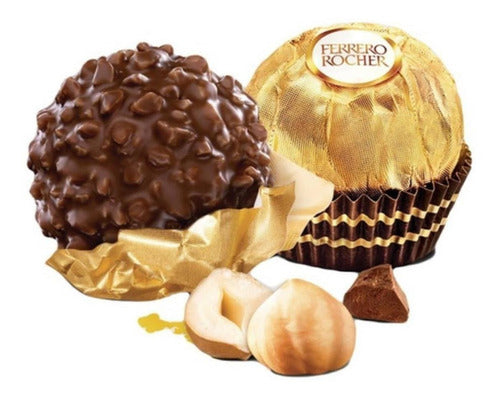 Ferrero Rocher Chocolate Box x12 Units 150g Chocolate x4 2