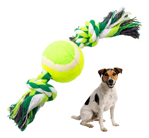 Pawfy Premium Anti-Anxiety Knot & Ball Toy for Dogs 0