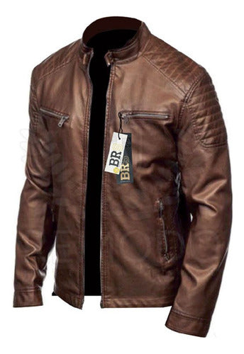 Bross Leather Jacket with Superior Bonded Detail 6