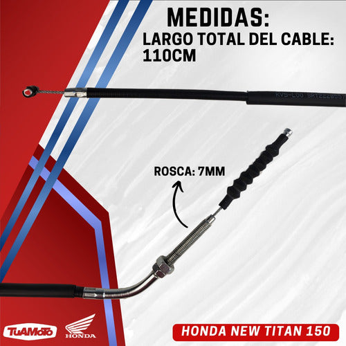 Cable embrague original Honda titan new titan 7