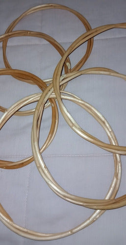 Set of 10 Braided Wicker Rings 15cm each 3