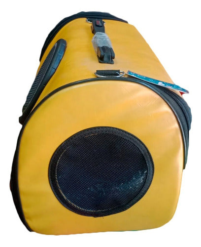 Bolso Transportador Para Mascotas Con Ventilacion Y Correa 1