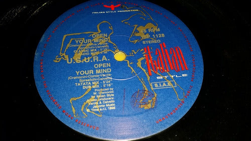 Usura Open Your Mind Vinilo Maxi Italy Original 1992 Hitazo 1