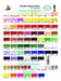 Acrylic Paint Set 36 Units x 60ml - Traditional Metallic Fluorescent 1