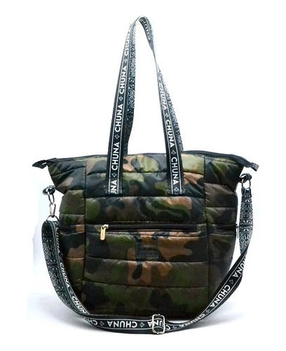 Chuna Bolso Matero Chuna Verona Matelasse Camuflado Verde 0