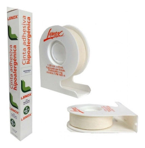 Lenox Hypoallergenic Fabric Adhesive Tape 1.25x9m Pack of 18 0