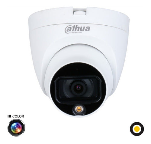 Dahua 2MP 3.6m Starlight Full Color Dome Camera with IR Night+Light 5