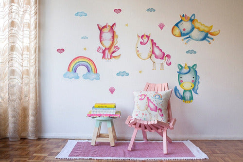 Linda Wall Unicorn Wall Vinyl Sticker Cute Pony Decoration 0