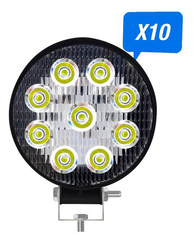 LED Circular Light 9 LED 27 Watts 12V x 10 Units High Quality 1