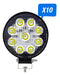 LED Circular Light 9 LED 27 Watts 12V x 10 Units High Quality 1