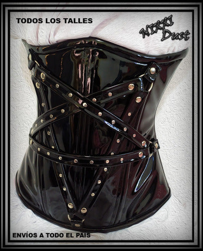 Nixxi Dust Corset Underbust Cuero Gotico Metalero Rock 0004.1 0