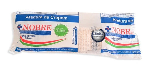 Atadura De Crepom Faixa Curativo 10 Cm X 1,8 Mt Com 12 Rolos 0