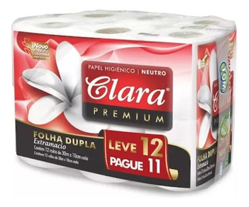 Papel Higiénico Clara (12uds) Línea Premiun 0