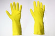 Pack De 12 Pares De Guantes Goma Amarillo Talle L 0