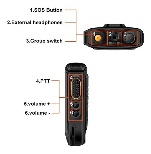 Nion-PTT Microphone for Zello with PTT and Bluetooth 5