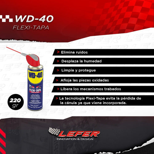 WD-40 Flexi Tap Lubricant Multi-Purpose 220g Double Action X 2 3