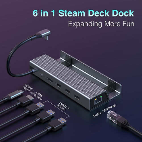 VVB Steam Deck Dock, Compatible Docking Station for Steam Deck 1