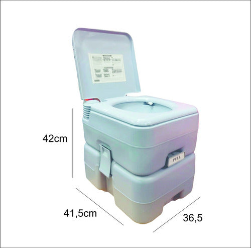 Portable Camping Toilet with 20L Tank + 2 Disintegrating Agents 1