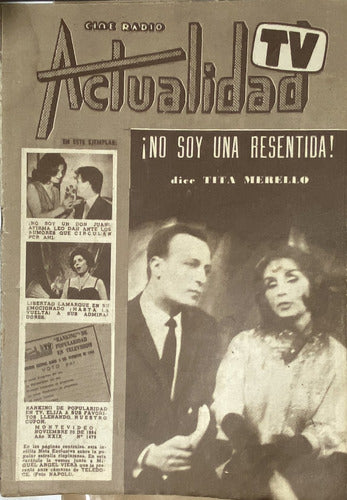 Actualidad Tv Nº 1479 Cine Radio Tita Merello Nov 1964 Ej2 0