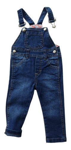 Mambo Kids 6837 Jean Garden Overall with Lined Back for 3-6 Months 0