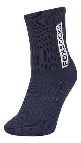 Fox Socks Non-Slip 2.0 in Navy Blue | Dexter 0