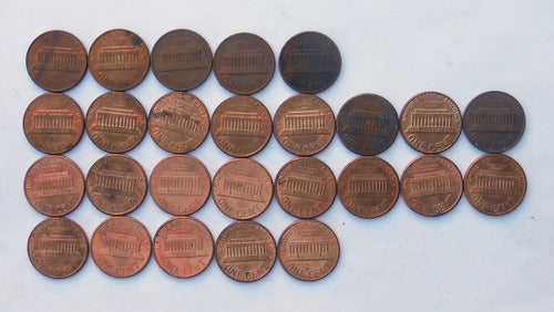 Lote 26 Monedas Usa One Cent Dolar 1