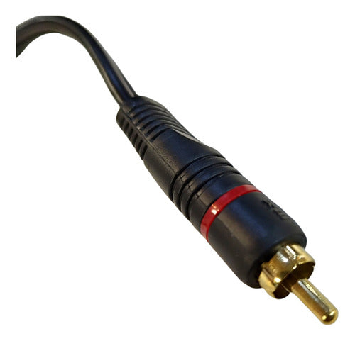 Cable Adaptador 2 Jack Rca A Plug Rca Bk 2