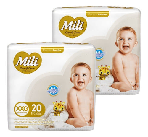 Mili Love & Care Premium Diapers (2 Pack) 2