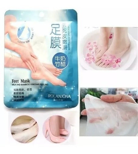 Premium Exfoliating and Hydrating Foot Mask Kit x4 4