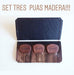 Set of 3 Wooden Tijuana Guitar Picks with Eco Leather Case 3