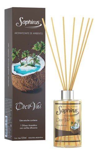 Saphirus Aromatic Diffuser with Reeds Pack of 3 Units 4