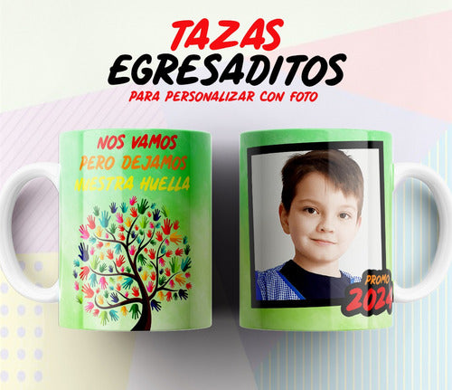 Imprimi Kits Plantillas Tazas Egresaditos 2023 Diseños Foto Sublimar #2 3