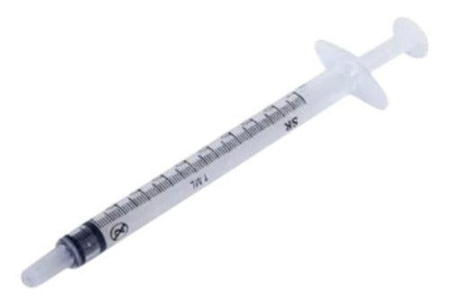 Euromix 1ml/cc Hypodermic Syringes Sterile Needle-Free Latex-Free 0