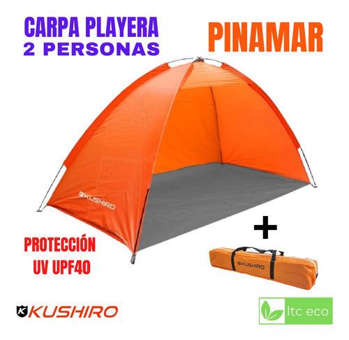Beach Tent 2-Person UV Protection and Windbreak Camping by Kushiro 1