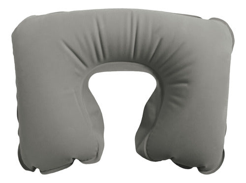 Almohada Inflable Aire Viaje Acampar Cuello Travel Pillow 1