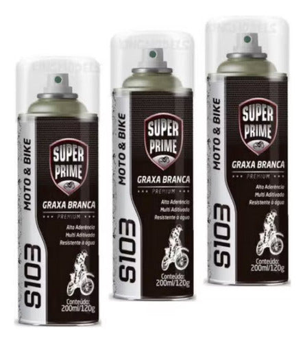 Graxa Branca Em Spray 200 Ml - S103 - Super Prime 3