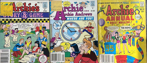 Revistas Archie En Ingles Lote X 3 0