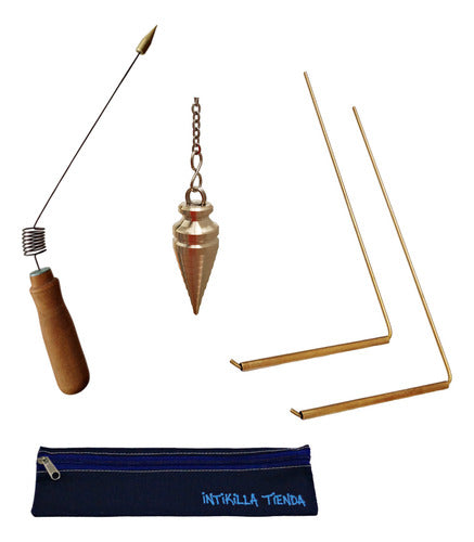 Intikilla Tienda Set De Radiestesia - Aurameter, Dual Rods, and Cone Pendulum 0